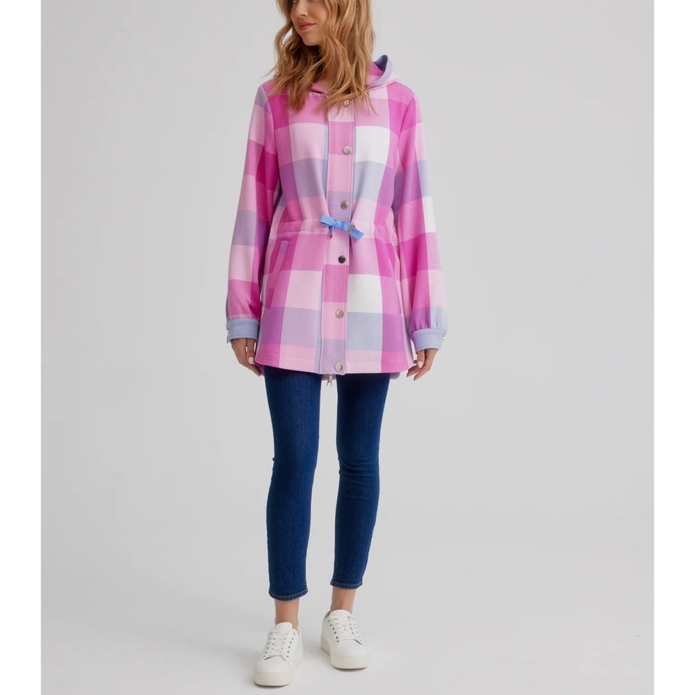 Nikki Jones Pink and Purple Plaid Women's Jacket